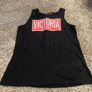 Victoria sport tank top size medium black/pink/white
